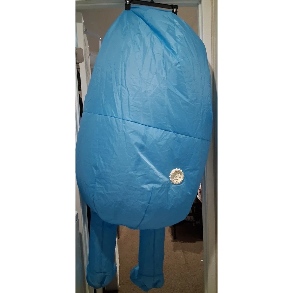Fall Guys Blue Inflatable Child Costume InSpirit Designs One Size Fits Up To 14